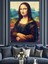 Mona Lisa Portresi Dekoratif Kanvas - Mdf Ahşap Tablo 1