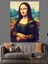 Mona Lisa Portresi Dekoratif Kanvas - Mdf Ahşap Tablo 3