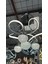 Modern Sarkıt 3 Renk 4 Toplu Krom LED Avize Salon - Oturma Odası LED Avize 3