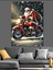 Noel Baba Motosiklette Dekoratif Kanvas - Mdf Ahşap Tablo 3
