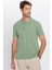 Erkek 5'li Paket Saks Mavi-Bordo-Su Yeşili-Mavi-Gri Slim Fit Pamuklu Düz Pike Polo Yaka Tişört 4