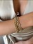 14 K Altın Rengi Vip Seri Bileklik 19 cm 2
