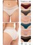 Özkan 26797 7'li Paket Kadın Bel Kısmı Tül Detaylı Likralı Pamuklu Esnek Rahat Slip Bikini Külot 1