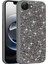 Apple iPhone 16E Uyumlu Kılıf Parlak Taşlı Pırlanta Gri + Ekran Koruyucu 2