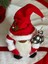 Noel Baba Sevimli Cüce Yılbaşı Süsü Hediyelik Şans Cücesi Kırmızı Peluş 35 cm 5
