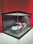 1:24 Ölçek Siyah Karbon Kaplama LED Işıklı Akrilik Korumalı Sergileme Standı/diorama 4