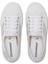 2953 Swallow Tail Lame Kadın Beyaz Bileksiz Sneaker 3