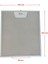 Davlumbaz Filtresi 253X300 Aspiratör Tel Filtre 2'li Ön Kısım Tek Tırnak, Arka Kısım Tırnaksız, Arçelik 3