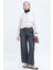 Gri-Beli Lastikli Denim Pantolon 2