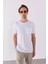 Simon Bisiklet Yaka Cep Detaylı Basic Tişört - Beyaz 2