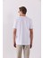Simon Bisiklet Yaka Cep Detaylı Basic Tişört - Beyaz 4