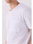 Simon Bisiklet Yaka Cep Detaylı Basic Tişört - Beyaz 5