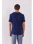 Simon Bisiklet Yaka Cep Detaylı Basic Tişört - Lacivert 4