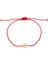 Tek Taş Rope Bileklik - Red 2
