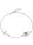 Silver Cross Evil Eye Taşlı Fashion Bileklik 2