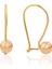 8 Ayar Altın Sade Çengelli Top Küpe 5 mm 1