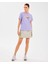 W Regular Fit Graphic Tee T-Shirt Kadın Mor Tshirt S2510141-505 3
