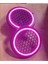 16CM Pembe Neon Işıklı Hoparlör ve Midrange Kapağı 1takım (2ADET) Vidalanabilir 2