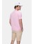 Fabıo Açık Pembe Bisiklet Yaka Baskılı Standard Fit Erkek Tshirt 3