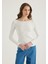 Serpme Taşlı Kayık Yaka bluz 1