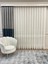 Modern Yeni Sezon 2 Sıra Bantlı Zırh Görünümlü 1/2,5 Orta Pile Tül Perde 1