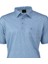 Erkek Gömlek Yaka Tshirt Cepli Kısa Kollu Carlo Desenli Rahat Kesim Pamuklu Kumaş Yazlık 2