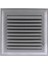 Menfez Banyo Wc Tuvalet Havalandırma Plastik Panjur 35X35 cm Gri Renk 2