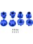 4 Tekerlek Hex Hubs Adapt Adaptü Metal Için Vxi Rc Mavisi (Yurt Dışından) 4