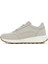 Kadın Bej Bağcıklı Yandan Fermuarlı Deri Sneaker 25SFD372118 2