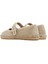 Kadın Bej Bantlı Süet Espadril 25SFD206810 5