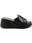 Siyah Leather Kadın Terlik K04359022703 1
