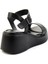 Siyah Leather Kadın Sandalet K05359032203 3