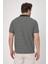 Violes Erkek Antrasit Çizgili Slim Fit %100 Pamuk Polo Yaka Tişört 4