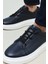 Erkek Deri Sneaker 151987Z133 Lacivert 3