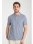 Boggee Pedso Erkek Antrasit Italyan Yaka Çekmez Likralı %100 Pamuklu Kumaş Slim Fit Polo Yaka Tişört 1