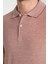 Boggee Pedso Erkek Bordo Italyan Yaka Çekmez Likralı %100 Pamuklu Kumaş Slim Fit Polo Yaka Tişört 2