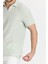 Nikol Erkek Mint Likralı Pamuk Karışımlı Esneyen Kumaş Spor Yaka Slim Fit Polo Yaka Tişört 4