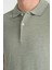 Boggee Pedso Erkek Yeşil Italyan Yaka Çekmez Likralı %100 Pamuklu Kumaş Slim Fit Polo Yaka Tişört 2