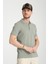 Boggee Pedso Erkek Yeşil Italyan Yaka Çekmez Likralı %100 Pamuklu Kumaş Slim Fit Polo Yaka Tişört 3