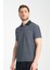 Violes Erkek Lacivert Çizgili Slim Fit %100 Pamuk Polo Yaka Tişört 4