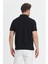Jaguar Erkek Siyah Pamuk Karışımlı Çekmeyen Likralı Kumaş Yırtmaç Detaylı Slim Fit Polo Yaka Tişört 4
