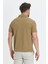 Jaguar Erkek Camel Pamuk Karışımlı Çekmeyen Likralı Kumaş Yırtmaç Detaylı Slim Fit Polo Yaka Tişört 4