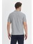 Walfer Erkek Gri Likralı Pamuk Karışımlı Yaka Detaylı Slim Fit Kıvrılmaz Yaka Polo Yaka Tişört 4