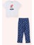 Erkek Çocuk Kayık Desenli Lacivert Pijama Takım 1