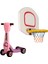 Çocuklar Için 2'li Hareket Seti: Duvar Basketbol Potası & 4 Tekerlekli Scooter | Spor ve Eğlence Bir Arada! 2