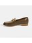 Koyu Gri Kadın Metal Aksesuarlı Slip-On Rugan Loafer 3