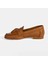 Taba Kadın Püskül Detaylı Slip-On Deri Loafer 3