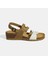 Vizon Kadın Toka Detaylı Slingback Nubuk Sandalet 1