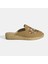 Limited Edition Bej Kadın Çiçek Nakışlı Süet Espadril Terlik 1