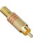 Tos Rca Fiş Metal Gold Erkek Konnektör (Kırmızı Kodlu) 1